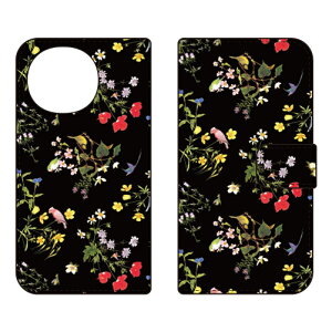 �蒠�^�X�}�[�g�t�H���P�[�X SINDEE �uNatural Flower �i�u���b�N�j�v AQUOS R9 SH-51E A401SH SH-M28 SECOND SKIN �P�[�X �J�o�[ �X�}�z�P�[�X �������� �ϏՌ� �v�����g �ی� �Ռ��z��