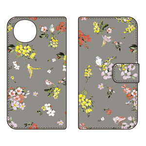 �蒠�^�X�}�[�g�t�H���P�[�X SINDEE �uFly Flower �i�O���[�j�v AQUOS wish4 SH-52E A402SH SH-M27 A403SH SHG13 SECOND SKIN �P�[�X �J�o�[ �X�}�z�P�[�X �������� �ϏՌ� �v�����g �ی� �Ռ��z��
