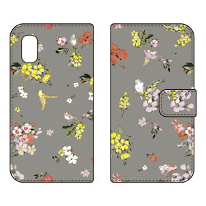 �蒠�^�X�}�[�g�t�H���P�[�X SINDEE �uFly Flower �i�O���[�j�v AQUOS wish3 SH-53D A302SH A303SH SH-M25 SECOND SKIN �P�[�X �J�o�[ �X�}�z�P�[�X �������� �ϏՌ� �v�����g �ی� �Ռ��z��