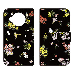 �蒠�^�X�}�[�g�t�H���P�[�X SINDEE �uFly Flower �i�u���b�N�j�v AQUOS R7 SH-52C A202SH SECOND SKIN �P�[�X �J�o�[ �X�}�z�P�[�X �������� �ϏՌ� �v�����g �ی� �Ռ��z��