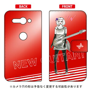 �蒠�^�X�}�[�g�t�H���P�[�X �r�c�n�� �uNew Guitar ���b�h�v Xperia XZ2 Compact SO-05K docomo SECOND SKIN �蒠�^�P�[�X xperia xz2 compact �P�[�X xperia xz2 compact �J�o�[ so-05k �P�[�X so-05k �J�o�[ so05k �P�[�X so05