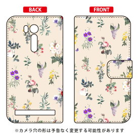 手帳型スマートフォンケース SINDEE 「Botanical （ホワイト）」 ZenFone Go ZB551KL MVNOスマホ（SIMフリー端末） SECOND SKIN zenfone go ケース zenfone go カバー ゼンフォンゴー ケース ゼンフォンゴー カバー zb551kl 送料無料