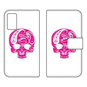 �蒠�^�X�}�[�g�t�H���P�[�X Paisley skull �s���N design by ROTM OPPO A55s 5G A102OP�ECPH2309 SoftBank�E�y�V���o�C���EMVNO�X�}�z�iSIM�t���[�[���j SECOND SKIN oppo a55s 5g oppo a55s 5g �P�[�X oppo a55s 5g oppo a55s 5g �J