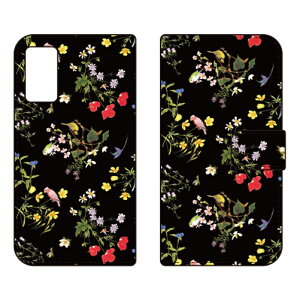 �蒠�^�X�}�[�g�t�H���P�[�X SINDEE �uNatural Flower �i�u���b�N�j�v OPPO A55s 5G A102OP�ECPH2309 SoftBank�E�y�V���o�C���EMVNO�X�}�z�iSIM�t���[�[���j SECOND SKIN oppo a55s 5g oppo a55s 5g �P�[�X oppo a55s 5g oppo a55