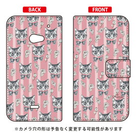 手帳型スマートフォンケース 薔薇とねこ ピンク design by Ringo AQUOS CRYSTAL 2 SoftBank・AQUOS CRYSTAL Y2 403SH Y!mobile Coverfull aquos crystal 2 403sh ケース aquos crystal 2 403sh カバー 403sh ケース 403sh 送料無料