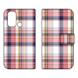 手帳型スマートフォンケース 「マドラスチェック レッド」 OPPO Reno5 A A101OP・A103OP・CPH2199 Y!mobile・楽天モバイル・MVNOスマホ(SIMフリー端末) SECOND SKINoppo reno5 a oppo reno5 a ケース oppo reno5 a oppo r
