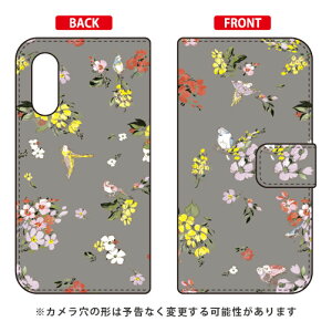 �蒠�^�X�}�[�g�t�H���P�[�X SINDEE �uFly Flower �i�O���[�j�v Android One S7�EAQUOS sense3 basic SHV48�E907SH Y!mobile�Eau�ESoftBank SECOND SKIN android one s7 �P�[�X android one s7 �J�o�[ �A���h���C�h����s7 �P�[�X 