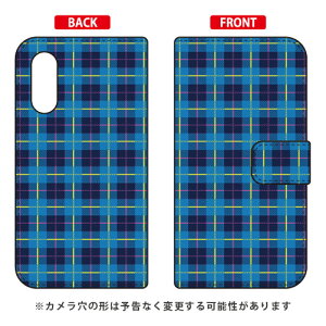 �蒠�^�X�}�[�g�t�H���P�[�X Cf LTD �`�F�b�N�� �iBLUE�j Android One S7�EAQUOS sense3 basic SHV48�E907SH Y!mobile�Eau�ESoftBank Coverfull android one s7 �P�[�X android one s7 �J�o�[ �A���h���C�h����s7 �P�[�X ������