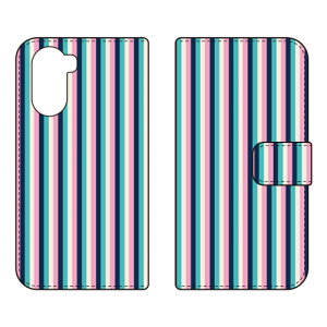 �蒠�^�X�}�[�g�t�H���P�[�X �X�g���C�v�R���N�V���� �l�C�r�[���s���N Libero 5G IV A302ZT Coverfull �P�[�X �J�o�[ �X�}�z�P�[�X �������� �ϏՌ� �v�����g �ی� �Ռ��z��