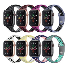 ●在庫限り特価●Apple Watch アップルウォッチ Dual color slim T desgin silicone belt デュアル カラー スリム T デザイン シリコン ベルト スリム 細身 軽量 丈夫 スポーツ 運動 2色 オリジナル バンド 美しい 大人 メンズ レディース 送料無料