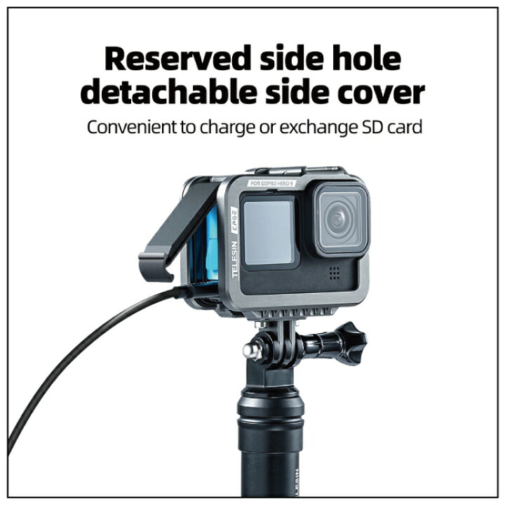 楽天市場 Gopro Hero10 9 Gopro10 ゴープロ10 Gopro9 ゴープロ9 アクセサリー ハウジング ケース カバー ゲージ Vlog Youtuber コールド シュー マイク Ledライト Gopro アダプター 1 4ネジ 人気 Telesin Gp Fms 901 送料無料 スマホケース カバー Case Camp