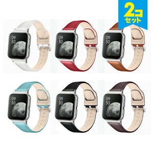 ���݌Ɍ���������y2�{�Z�b�g�z OPPO Watch �I�b�| �E�H�b�` Luxury genuine leather belt ���O�W���A���[ �W�F�j���C�� ���U�[ �x���g 41mm 46mm �{�v ���U�[ ��� �V���v�� �X�}�[�g�E�H�b�` �o���h ��l 