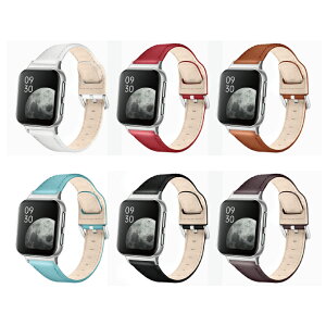 ���݌Ɍ��������OPPO Watch �I�b�| �E�H�b�` Luxury genuine leather belt ���O�W���A���[ �W�F�j���C�� ���U�[ �x���g 41mm 46mm �{�v ���U�[ ��� �V���v�� �X�}�[�g�E�H�b�` �o���h ��l �����Y ���f�B