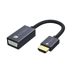 iVANKY VBH11 20cm Gray & Black HDMI to VGA Adapter HDMI to VGA A_v^[ 1080p@60Hz tHD rfI T|[g Ro[^[ VGAA_v^[ Rs[^[ fXNgbv m[gp\R PC j^[ vWFN