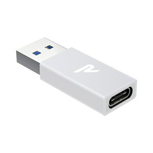 RAMPOW RCA03 Silver USB 3.0 USB C/M to USB A/F Adapter USB Type C (X) to USB 3.0 (IX) A_v^[ Quick Charger 3.0Ή USB 3.0 [d f[^] ϊRlN^[ MacBook Pro / Air / iPad Pro / Surface / Sony Xperia 