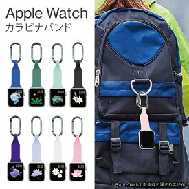 Apple Watch アクセサリー カラビナ 取り付け Apple Watch バンド アップルウォッチ バンド アウトドア ウィンタースポーツ バックパック バッグ リュックサック ベルトループ オリジナル バンド メンズ レディース 男子 女子 男性 女性 おしゃれ かわいい