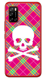 スカルパンク ピンク （クリア） Rakuten BIG s 3917JR 楽天モバイル SECOND SKIN 受注生産 スマホケース ハードケース3917jr ケース 3917jr カバー 楽天モバイル ケース カバー スマホケース スマホカバー かわいい クール 人気 便利 送料無料