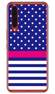 ドット ボーダー ネイビー (ソフトTPUクリア) Rakuten BIG ZR01 楽天モバイル SECOND SKIN スマホケース ソフトケース zr01 ケース zr01 カバー 楽天モバイル ケース カバー スマホケース スマホカバー
