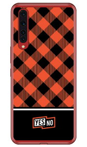 ブロックチェック レッド (ソフトTPUクリア) Rakuten BIG ZR01 楽天モバイル YESNO 受注生産 スマホケース ソフトケース zr01 ケース zr01 カバー 楽天モバイル ケース カバー スマホケース スマホカ