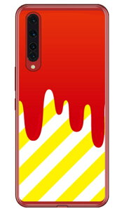 DRIP レッド イエロー (ソフトTPUクリア) Rakuten BIG ZR01 楽天モバイル SECOND SKIN スマホケース ソフトケース zr01 ケース zr01 カバー 楽天モバイル ケース カバー スマホケース スマホカバー かわ