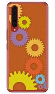 はぐるま レッド (クリア) Rakuten BIG ZR01 楽天モバイル Coverfull 平面 受注生産 スマホケース ハードケース zr01 ケース zr01 カバー 楽天モバイル ケース カバー スマホケース スマホカバー かわ