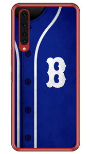Cf LTD ベースボール イニシャル ブルー B (クリア) Rakuten BIG ZR01 楽天モバイル Coverfull スマホケース ハードケース zr01 ケース zr01 カバー 楽天モバイル ケース カバー スマホケース スマホカ