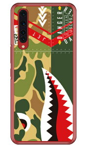 シャーク ハンターカモ (クリア) Rakuten BIG ZR01 楽天モバイル YESNO 平面 受注生産 スマホケース ハードケース zr01 ケース zr01 カバー 楽天モバイル ケース カバー スマホケース スマホカバー