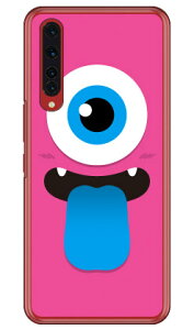 ひとつめくん ピンク (クリア) Rakuten BIG ZR01 楽天モバイル YESNO 平面 受注生産 スマホケース ハードケース zr01 ケース zr01 カバー 楽天モバイル ケース カバー スマホケース スマホカバー か