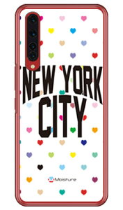NYC マルチハートドットホワイト (クリア) design by Moisture Rakuten BIG ZR01 楽天モバイル SECOND SKIN ハードケース zr01 ケース zr01 カバー 楽天モバイル ケース カバー スマホケース スマホカバー か