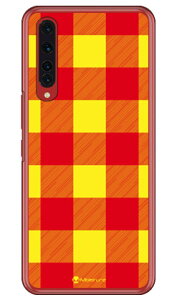 Buffalo check イエロー (クリア) design by Moisture Rakuten BIG ZR01 楽天モバイル SECOND SKIN ハードケース zr01 ケース zr01 カバー 楽天モバイル ケース カバー スマホケース スマホカバー かわいい クー