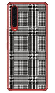 グレンチェック ホワイト×ブラック (クリア) Rakuten BIG ZR01 楽天モバイル SECOND SKIN スマホケース ハードケース zr01 ケース zr01 カバー 楽天モバイル ケース カバー スマホケース スマホカバ