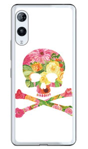 Flower skull �z���C�g �i�\�t�gTPU�N���A�j design by ROTM Rakuten Hand P710�E5G P780 �y�V���o�C�� SECOND SKIN �\�t�g�P�[�Xp710 �P�[�X p710 �J�o�[ �y�V���o�C�� �P�[�X �J�o�[ �X�}�z�P�[�X �X�}�z�J�o�[ ��