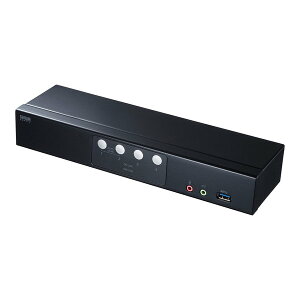 yz SANWA SUPPLYiTTvCj DisplayPortΉp\Rؑ֊i4:1j SW-KVM4HDPUDisplayPortfBXvC USBL[{[h USB}EX p\R ؂ւ 4K tHD HDCPΉ nfW u[