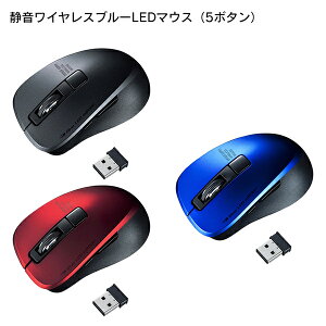 SANWA SUPPLY�i�T�����T�v���C�j �É����C�����X�u���[LED�}�E�X�i5�{�^���j MA-WBL153