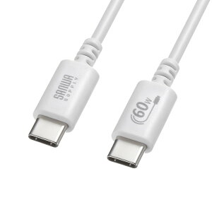 SANWA SUPPLYiTTvCj USB 2.0 Type-CP[u(PD60WE1.5mEzCg) KU-CCP6015W