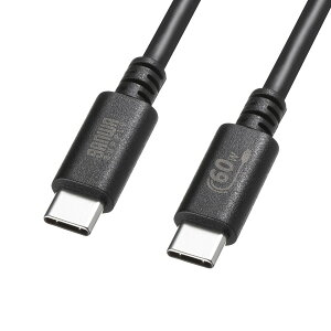 SANWA SUPPLY�i�T�����T�v���C�j USB 2.0 Type-C�P�[�u��(PD60W�E3m�E�u���b�N) KU-CCP6030BK