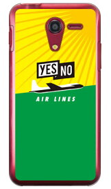 YESNO AIR LINES イエロー×グリーン （クリア） DIGNO F・DIGNO E 503KC SoftBank YESNO 503kcケース 503kcカバー digno f 503kc ケース digno f 503kc カバー digno e 503kc ケース digno e 503kc カバー ディグノc ケース 送料無料