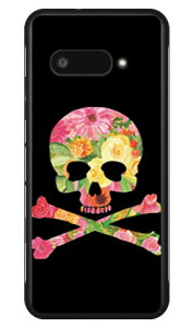 Flower skull �u���b�N DIGNO BX3 (A401KC A402KC A403KC) DIGNO SX4 (KC-S305 KC-S205) (�\�t�gTPU) SECOND SKIN �P�[�X �J�o�[ �X�}�z�P�[�X �������� �ϏՌ� �v�����g �ی� �Ռ��z��