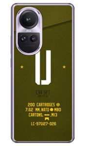 Cf LTD �~���^���[ �C�j�V���� �A���t�@�x�b�g U �J�[�L (�N���A) OPPO Reno10 Pro 5G A302OP CPH2541 Coverfull �{�� �ی� �n�[�h�P�[�X �X�}�z�J�o�[�@��������