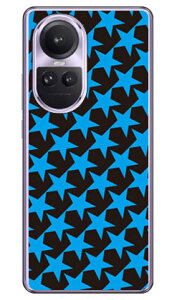 �X�^�[ TYPE2 �u���b�N×�u���[ (�N���A) OPPO Reno10 Pro 5G A302OP CPH2541 SECOND SKIN �{�� �ی� �n�[�h�P�[�X �X�}�z�J�o�[�@��������