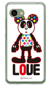 Love Panda �i�N���A�j design by Moisture AQUOS R2 Compact 803SH�ESH-M09 SoftBank�EMVNO�X�}�z�iSIM�t���[�[���j SECOND SKIN aquos r2 compact �P�[�X aquos r2 compact �J�o�[ �P�[�X �J�o�[ aquos r2 compact �P�[�X aquos r2 compact