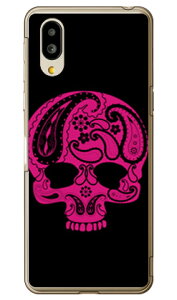 Paisley skull �u���b�N �i�N���A�j design by ROTM �V���v���X�}�z6 A201SH�EBASIO active SHG09 SoftBank�Eau SECOND SKIN�\�t�g�o���N �V���[�v a201sh �P�[�X a201sh �J�o�[ a201sh�P�[�X a201sh�J�o�[ �V���v���X�}�z6 