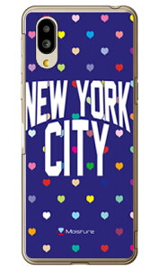 NYC �}���`�n�[�g�h�b�g�l�C�r�[ �i�N���A�j design by Moisture �V���v���X�}�z6 A201SH�EBASIO active SHG09 SoftBank�Eau SECOND SKIN�\�t�g�o���N �V���[�v a201sh �P�[�X a201sh �J�o�[ a201sh�P�[�X a201sh�J�o�[ �V