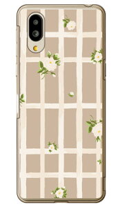SINDEE �uFlower Grid �i�x�[�W���j�v �i�N���A�j �V���v���X�}�z6 A201SH�EBASIO active SHG09 SoftBank�Eau SECOND SKIN�\�t�g�o���N �V���[�v a201sh �P�[�X a201sh �J�o�[ a201sh�P�[�X a201sh�J�o�[ �V���v���X�}�z6