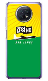 YESNO AIR LINES イエロー×グリーン （ソフトTPUクリア） Redmi Note 9T A001XM SoftBank YESNO redmi note 9t a001xm ケース redmi note 9t a001xm カバー redmi note 9t a001xm ケース redmi note 9t a001xm カバー レッドミーノート9T 送料無料