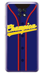 Cf LTD ベースボールユニフォーム ブルー×レッド (クリア) Redmi Note 9T A001XM SoftBank Coverfull redmi note 9t a001xm ケース redmi note 9t a001xm カバー redmi note 9t a001xm ケース redmi note 9t a001xm カバー レッド