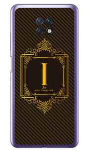 Cf LTD ラグジュアリーイニシャル I ゴールドイエロー (クリア) Redmi Note 9T A001XM SoftBank Coverfull redmi note 9t a001xm ケース redmi note 9t a001xm カバー redmi note 9t a001xm ケース redmi note 9t a001xm カバー 送
