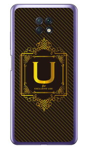 Cf LTD ���O�W���A���[�C�j�V���� U �S�[���h�C�G���[ �i�N���A�j Redmi Note 9T A001XM SoftBank Coverfull redmi note 9t a001xm �P�[�X redmi note 9t a001xm �J�o�[ redmi note 9t a001xm �P�[�X redmi note 9t a001xm �J�o�[ ��