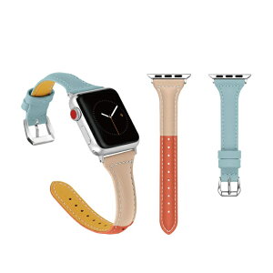 ���݌Ɍ��������Apple Watch �A�b�v���E�H�b�` T design Three color genuine leather belt T �f�U�C�� 3 �J���[ �W�F�j���C�� ���U�[ �{�v T�^ �אg �J���t�� �p�X�e���J���[ �A�b�v���E�H�b�`�X�g���b�v �I