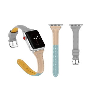 ���݌Ɍ��������Apple Watch �A�b�v���E�H�b�` T design Three color genuine leather belt T �f�U�C�� 3 �J���[ �W�F�j���C�� ���U�[ �{�v T�^ �אg �J���t�� �p�X�e���J���[ �A�b�v���E�H�b�`�X�g���b�v �I
